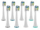 Końcówki do szczoteczek elektrycznych - Głowice wymienne TrueLife SonicBrush UV Heads White Sensitive 8 Pack Biała - miniaturka - grafika 1