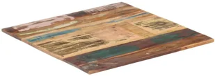 vidaXL Lumarko Kwadratowy blat do stołu, 70x70 cm, 15-16 mm, drewno z odzysku 286048 - Meble modułowe i akcesoria - miniaturka - grafika 9