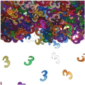 Gadżety dla niej i dla niego - Folat Konfetti  "3", kolorowe mix, FOLAT, 14g FL05302 - miniaturka - grafika 1