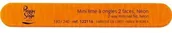 Pozostałe kosmetyki - Peggy Sage 2-Way Mini Nail File Pilnik do paznokci dwustronny 180 240 Orange Neon Peggy Sag - miniaturka - grafika 1