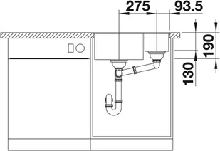 Blanco SUBLINE 340/160-F biały 523571 - Zlewozmywaki - miniaturka - grafika 5
