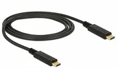 Kable USB - Delock Cable USB 3.1 Gen 2 USB Type-C St. > USB Type-C St. marker E-1 m Czarny 83661 - miniaturka - grafika 1