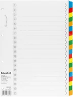 Przekładki do segregatorów - BIURFOL Przekładki kartonowe A4 20k kolorowe Biurfol - miniaturka - grafika 1