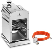 Piece, kotły  i płyty grzejne gastronomiczne - Royal Catering Zestaw Grill gazowy do steków - 800°C - 3500 W + Reduktor gazu - 37 mbar - 8 mm - RCGGS-12-SET-2 - 3 lata gwarancji/ RCGGS-12-SET-2 - miniaturka - grafika 1