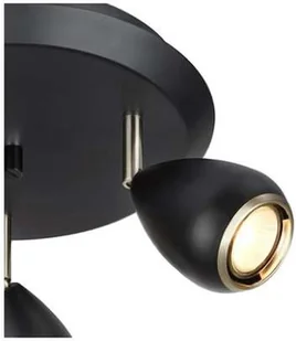 Markslojd Plafon LAMPA sufitowa BIKE 107337 okrągła OPRAWA metalowa regulowane reflektorki czarne 107337 - Lampy sufitowe - miniaturka - grafika 3