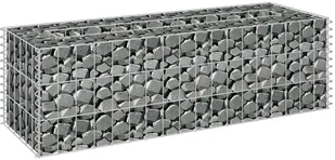 vidaXL Donica gabionowa z galwanizowanej stali, 90 x 30 x 30 cm - Donice - miniaturka - grafika 3