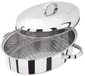 Brytfanny - Judge JUDGE tc121 36 x 26 cm naczynie do pieczenia z tropfde ckel 36 cm ze stali nierdzewnej, srebrny, 39.6 x 28.8 x 13.7 cm TC121 - miniaturka - grafika 1