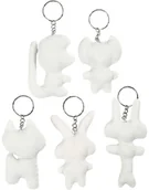 Decoupage - Creativ Company A S Brelok, Materiałowe zwierzątka, 5 sztuk - miniaturka - grafika 1