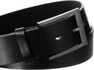 Cavaldi 4U skórzany unisex pasek czarny - Paski - miniaturka - grafika 4