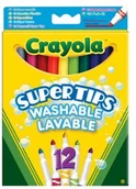 Przybory szkolne - Crayola FLAMASTRY SUPER TIPS 12 KOLORÓW - miniaturka - grafika 1