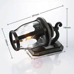 Lindby Lindby Philody kinkiet zewnętrzny, 29 cm - Lampy ogrodowe - miniaturka - grafika 4