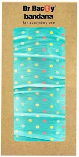 Dr. Bacty Bandana sportowa tuba Dr.Bacty - polka dots mint DRH-POLKADOTSMINT - Szaliki i chustki dla dzieci - miniaturka - grafika 3