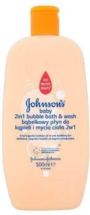 Johnson&Johnson Baby 2w1 bąbelkowy płyn do kąpieli i mycia ciała 500ml - Kosmetyki kąpielowe dla dzieci - miniaturka - grafika 3