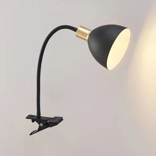 Lindby Lindby Genora lampa z klipsem czarna - Lampy pozostałe - miniaturka - grafika 4