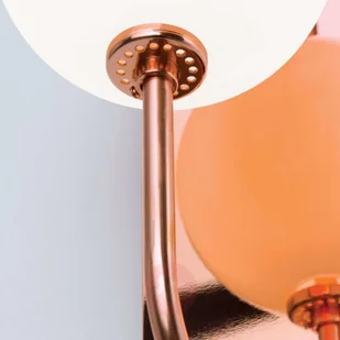Orion Kinkiet LED Pipes ze szklaną kulą, miedź - Lampy ścienne - miniaturka - grafika 5