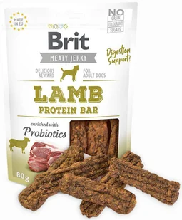 Brit Care Pies Brit Meaty Jerky Lamb Protein Bar przysmak 80g - Przysmaki dla psów - miniaturka - grafika 3