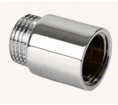 Łączniki, trójniki, kształtki - Przedłużka mosiężna 1/2'' 10mm chrom - miniaturka - grafika 1