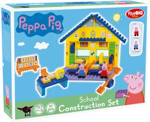 Spin Master Klocki Big 57075 Świnka Peppa Szkoła z 2 figurkami 57075 - Klocki - miniaturka - grafika 2