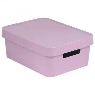 Curver Pojemnik z przykrywką 11 L Infinity różowy CUR-229281 - Pojemniki łazienkowe - miniaturka - grafika 2