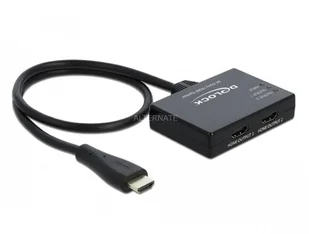 Delock 87747 rozgałęziacz telewizyjny HDMI 2x HDMI, HDMI splitter 4043619877478 - Przełączniki KVM Delock 87747 rozgałęziacz telewizyjny HDMI 2x HDMI, HDMI splitter 4043619877478 - Przełączniki KVM - miniaturka - grafika 1