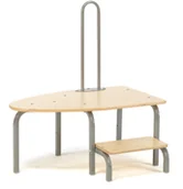 Meble do szkół i przedszkoli - AJ Produkty Niewielka platforma do przebieralni, 830x500x370 mm - miniaturka - grafika 1