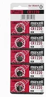 Baterie i akcesoria - Maxell Baterie litowa konflíková CR1220 3V Maxell blistr 5-pack cena za 1 baterie AB003MALCCB5 - miniaturka - grafika 1