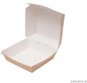 Opakowania gastronomiczne - abc-pak Burger Box "nature" kraft 11,5x10,5x8cm 75 szt. 7510118 - miniaturka - grafika 1