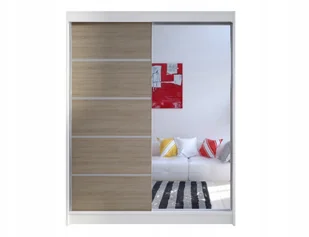 Szafa Przesuwna do sypialni z lustrem Nomi III 150 - Szafy - miniaturka - grafika 6