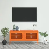 Szafki RTV - vidaXL Szafka pod telewizor pomarańczowa 105x35x50 cm stalowa 336228 - miniaturka - grafika 1