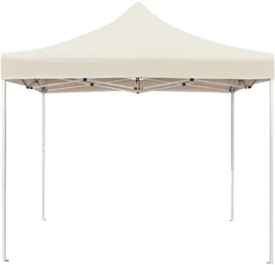 vidaXL Profesjonalny namiot imprezowy, aluminium, 2x2 m, kremowy - Pawilony ogrodowe - miniaturka - grafika 4