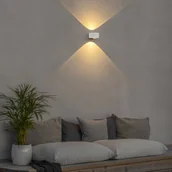 Lampy ogrodowe - Konstsmide Kinkiet zewnętrzny LED Gela, up/down, biały - miniaturka - grafika 1