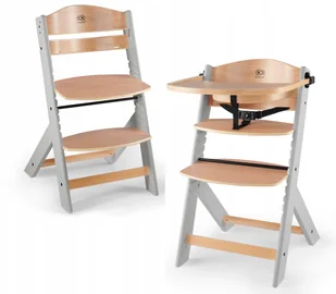 KinderKraft Drewniane Szare Nogi KKKENOCGRY0000 - Krzesełka do karmienia - miniaturka - grafika 2