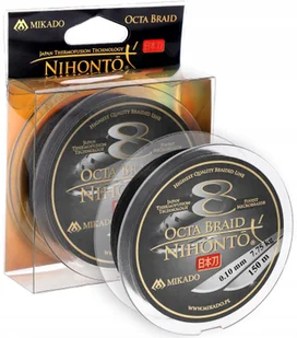 Mikado Nihonto Octa Braid 0.12mm 150m Czarna - Żyłki wędkarskie - miniaturka - grafika 2