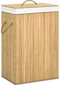 Kosze na bieliznę - vidaXL Bambusowy kosz na pranie, 72 L vidaXL - miniaturka - grafika 1