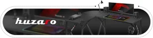 Huzaro Biurko gamingowe Huzaro Hero 6.3 Black HZ-Hero 6.3 Black - Biurka gamingowe - miniaturka - grafika 15