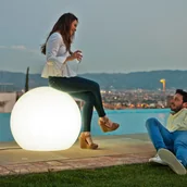 Lampy ogrodowe - NewGarden Buly lampa stojąca kula, 80 cm - miniaturka - grafika 1