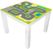 Pomoce naukowe - Naklejka na stolik tor wyścigowy ST002 - miniaturka - grafika 1