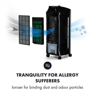 Wentylator OneConcept OneConcept Coolster Chłodnica powietrza wentylator jonizator 65 W 320 m/h zbiornik 4l biały ACO3-65W Aircooler - Wentylatory - miniaturka - grafika 5