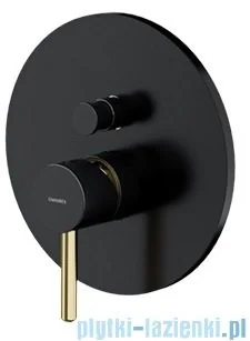 Omnires Y podtynkowy zestaw prysznicowy czarno/złoty SYSY18BLGL | - Zestawy prysznicowe - miniaturka - grafika 7