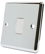 Bezpieczniki elektryczne - Grene AET AET CPCUFSWH polerowany chrom klasyczny bez przełączania biała wkładka - 13 A jednostka łącząca CPCUFSWH - miniaturka - grafika 1