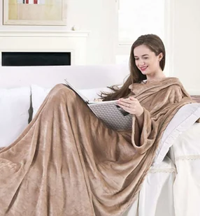 DecoKing DecoKing - Koc Lazy - Beżowy 170x200 cm - Koce - miniaturka - grafika 2