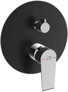 Laveo Largo bateria natryskowa podtynkowa z przełącznikiem BAH 70PD produkcji Laveo BAH 70PD - Baterie podtynkowe - miniaturka - grafika 2