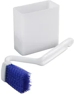 Akcesoria do wc - Wenko Zestaw do czyszczenia toalety kątowa szczotka wykonany z tworzywa sztucznego pojemnik z przyssawkami marka 85151500 - miniaturka - grafika 1