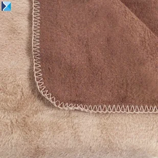 Koc 150/200cm - ESPRESSO/TUSSAK ( BRĄZ/JASNY BEŻ) - Koce - miniaturka - grafika 2