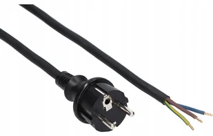 PLAST-ROL Kabel zasilający PLAST-ROL Przewód przyłączeniowy z wtyczką PP-40H z/u 2m H05RR-F 3x1,5 IP44 W-97270 - Kable komputerowe i do monitorów - miniaturka - grafika 2