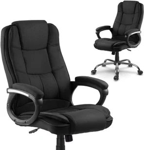 Fotel biurowy, krzesło biurowe Sofotel Fotel biurowy Sofotel Porto - materiałowy czarny 2438 - Fotele i krzesła biurowe - miniaturka - grafika 2