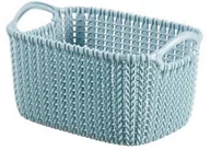 Pojemniki na zabawki - Curver Kosz Knit, szaroniebieski, 3 l - miniaturka - grafika 1