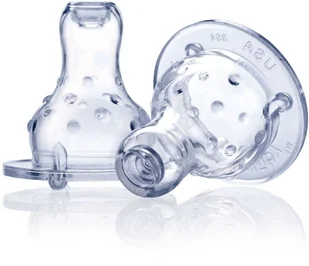 Nuby Smoczek Silikonowy niekapek standardowa szyjka 2szt - Smoczki do butelek Nuby Smoczek Silikonowy niekapek standardowa szyjka 2szt - Smoczki do butelek - miniaturka - grafika 3