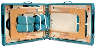 BODYFIT Łóżko do masażu 2 segmentowe BODYFIT, turkusowe, 216x82 cm - Łóżka - miniaturka - grafika 13