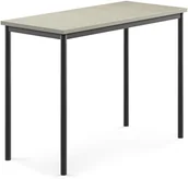 Meble do szkół i przedszkoli - AJ Produkty Stół SONITUS, 1200x600x900 mm, jasno szare linoleum, antracyt - miniaturka - grafika 1